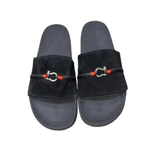 SWIMS Riva Black Suede Slides    Size: US 11